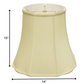 HomeRoots 14" Premium Octagon Monay Shantung Lampshade in Antique White Finish