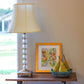 HomeRoots 14" Premium Octagon Monay Shantung Lampshade in Ivory Finish