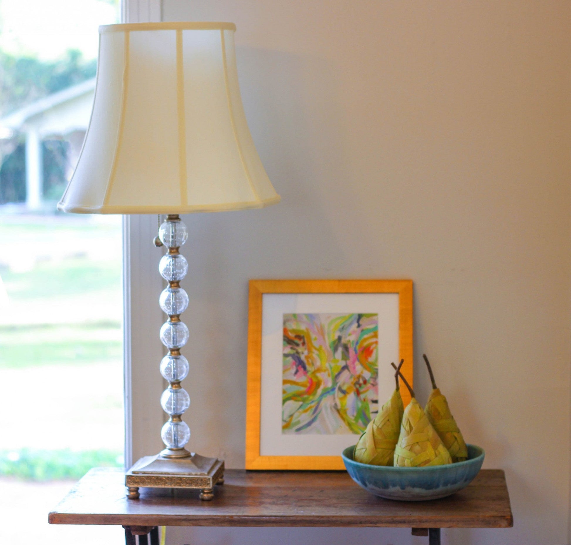 HomeRoots 14" Premium Octagon Monay Shantung Lampshade in Ivory Finish