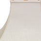 HomeRoots 14" Premium Square Bell Slanted Linen Lampshade in White Finish