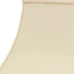HomeRoots 14" Premium Square Bell Slanted No Slub Lampshade in Ivory Finish