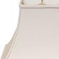 HomeRoots 14" Premium Square Bell Slanted No Slub Lampshade in White Finish