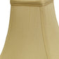 HomeRoots 14" Premium Square Monay Shantung Lampshade in Antique White Finish