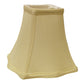 HomeRoots 14" Premium Square Monay Shantung Lampshade in Antique White Finish