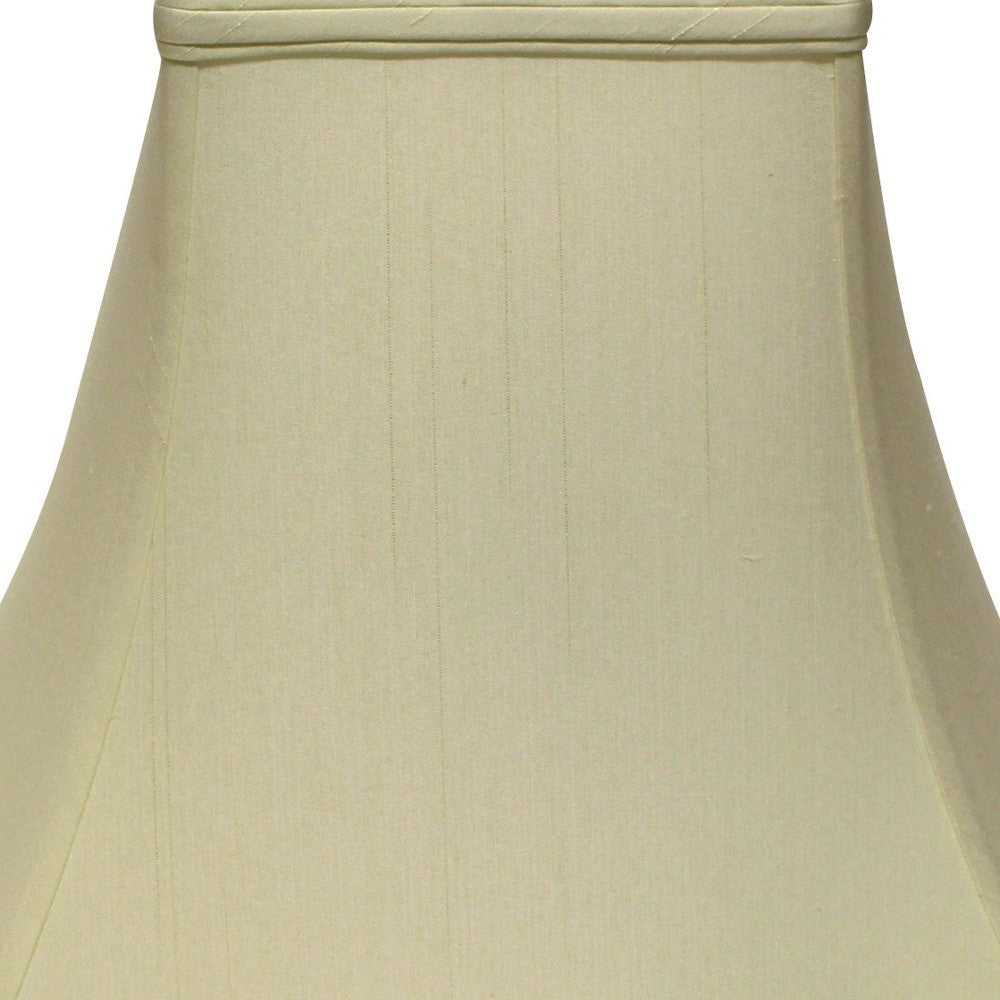 HomeRoots 14" Premium Square Monay Shantung Lampshade in Ivory Finish