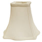HomeRoots 14" Premium Square Monay Shantung Lampshade in White Finish