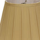 HomeRoots 14" Primrose Slanted Crimped Box Shantung Lampshade