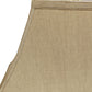 HomeRoots 14" Rectangle Bell No Slub Lampshade in Pale Brown Finish