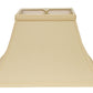 HomeRoots 14" Rectangle Bell No Slub Lampshade in Slate Grey Finish