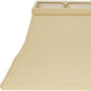 HomeRoots 14" Rectangle Bell No Slub Lampshade in Slate Grey Finish