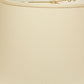 HomeRoots 14" Rounded Empire Slanted No Slub Lampshade in Ivory Finish
