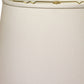 HomeRoots 14" Rounded Empire Slanted No Slub Lampshade in White Finish