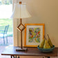 HomeRoots 14" Slanted Bell Paperback Shantung Lampshade in Cream Finish