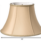 HomeRoots 14" Slanted Bell Paperback Shantung Lampshade in Vintage Gold Finish