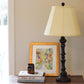 HomeRoots 14" Slanted Empire Monay Shantung Lampshade in Antique White Finish