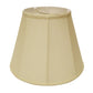 HomeRoots 14" Slanted Empire Monay Shantung Lampshade in Antique White Finish