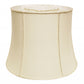 HomeRoots 14" Slanted Girdle Shantung Lampshade in Ivory Finish