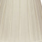 HomeRoots 14" Slanted Paperback Linen Lampshade With Box Pleat in White Finish