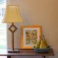HomeRoots 14" Slanted Rectangle Bell Monay Shantung Lampshade in Antique White Finish