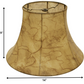 HomeRoots 14" Slanted Softback Lampshade With Antique Parchment Finish