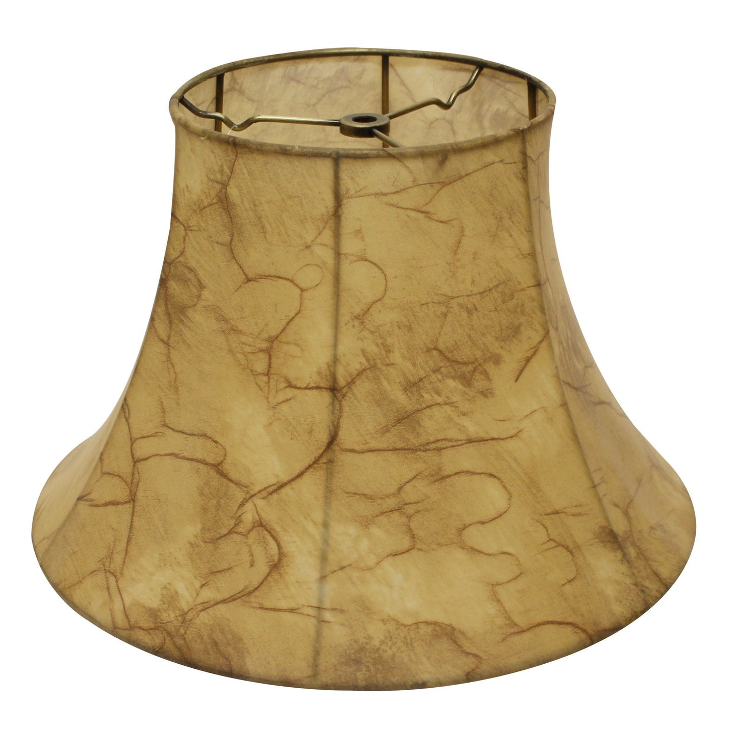 HomeRoots 14" Slanted Softback Lampshade With Antique Parchment Finish