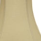 HomeRoots 14" Slanted Square Bell Linen Lampshade in Pale Brown Finish