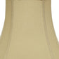 HomeRoots 14" Slanted Square Bell Linen Lampshade in Pale Brown Finish