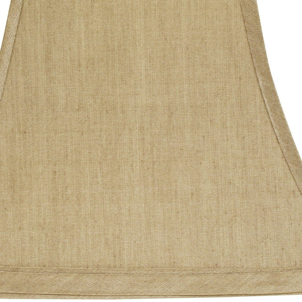 HomeRoots 14" Square Bell No Slub Lampshade in Pale Brown Finish