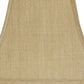 HomeRoots 14" Square Bell No Slub Lampshade in Pale Brown Finish