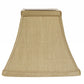 HomeRoots 14" Square Bell No Slub Lampshade in Pale Brown Finish