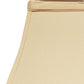 HomeRoots 14" Square Bell No Slub Lampshade in Slate Grey Finish
