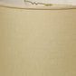 HomeRoots 14" Throwback Drum Linen Lampshade With Beige Parchment Finish