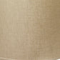 HomeRoots 14" Throwback Drum Linen Lampshade in Dark Wheat Finish