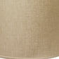 HomeRoots 14" Throwback Drum Linen Lampshade in Dark Wheat Finish