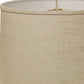 HomeRoots 14" Throwback Drum Linen Lampshade in Light Wheat Finish