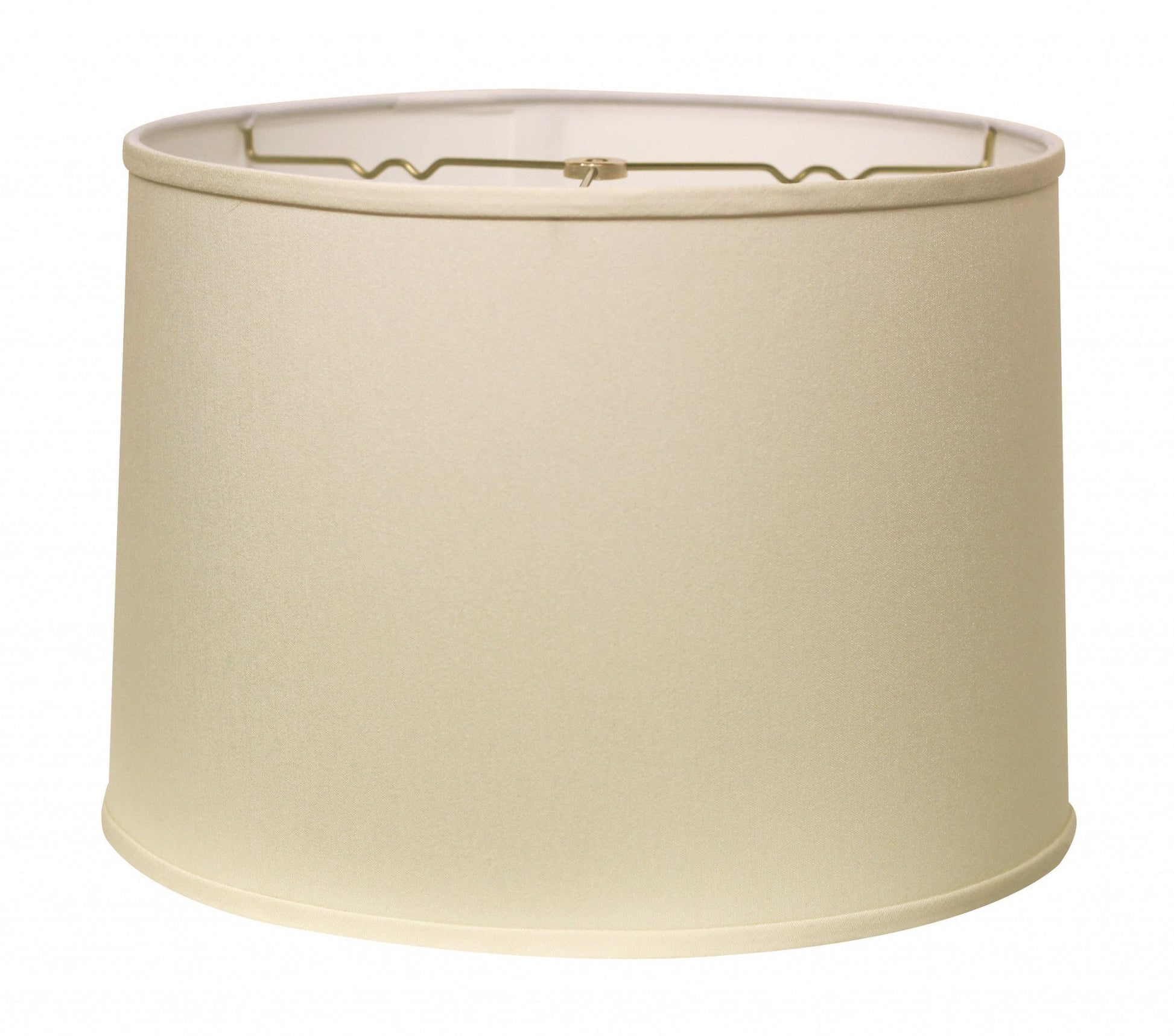HomeRoots 14" Throwback Drum No Slub Lampshade in Ivory Finish