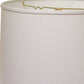 HomeRoots 14" Throwback Drum No Slub Lampshade in White Finish