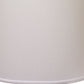 HomeRoots 14" Throwback Drum No Slub Lampshade in White Finish