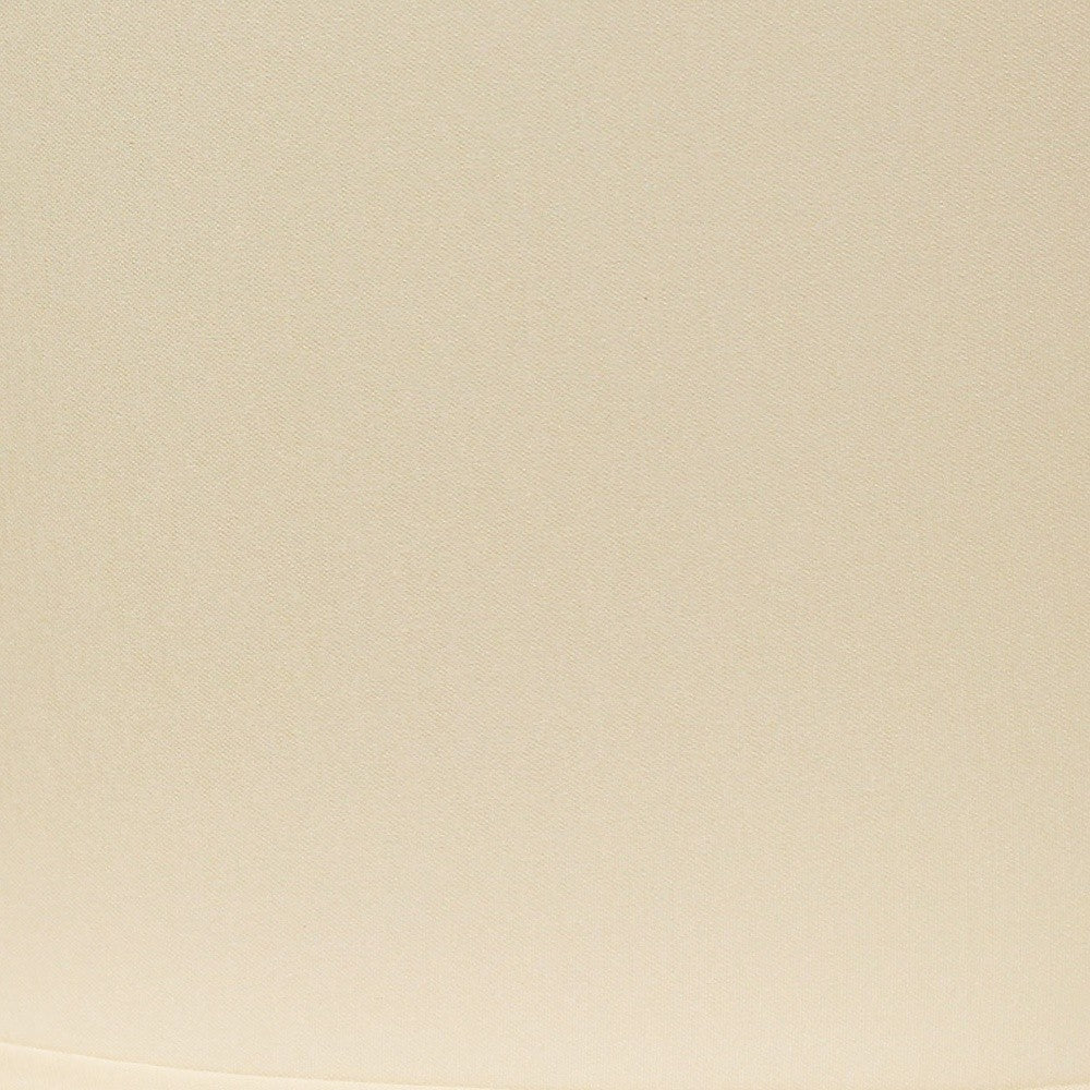 HomeRoots 14" Throwback Oval No Slub Lampshade in Ivory Finish