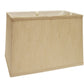 HomeRoots 14" Throwback Rectangle Burlap Lampshade With Golden Fiber Finish