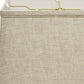 HomeRoots 14" Throwback Rectangle Linen Lampshade in Cream Finish