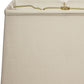 HomeRoots 14" Throwback Rectangle Linen Lampshade in Off White Finish