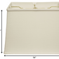 HomeRoots 14" Throwback Rectangle Linen Lampshade in White Finish