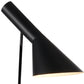 HomeRoots 14" x 22" Metal Table Lamp in Black Finish