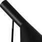 HomeRoots 14" x 22" Metal Table Lamp in Black Finish