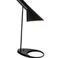 HomeRoots 14" x 22" Metal Table Lamp in Black Finish
