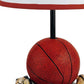 HomeRoots 15" Basketball Themed Table Lamp With White Shade and Orange Finish