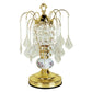 HomeRoots 15" Ceramic Bedside Table Lamp in Gold Finish
