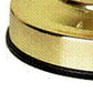 HomeRoots 15" Ceramic Bedside Table Lamp in Gold Finish