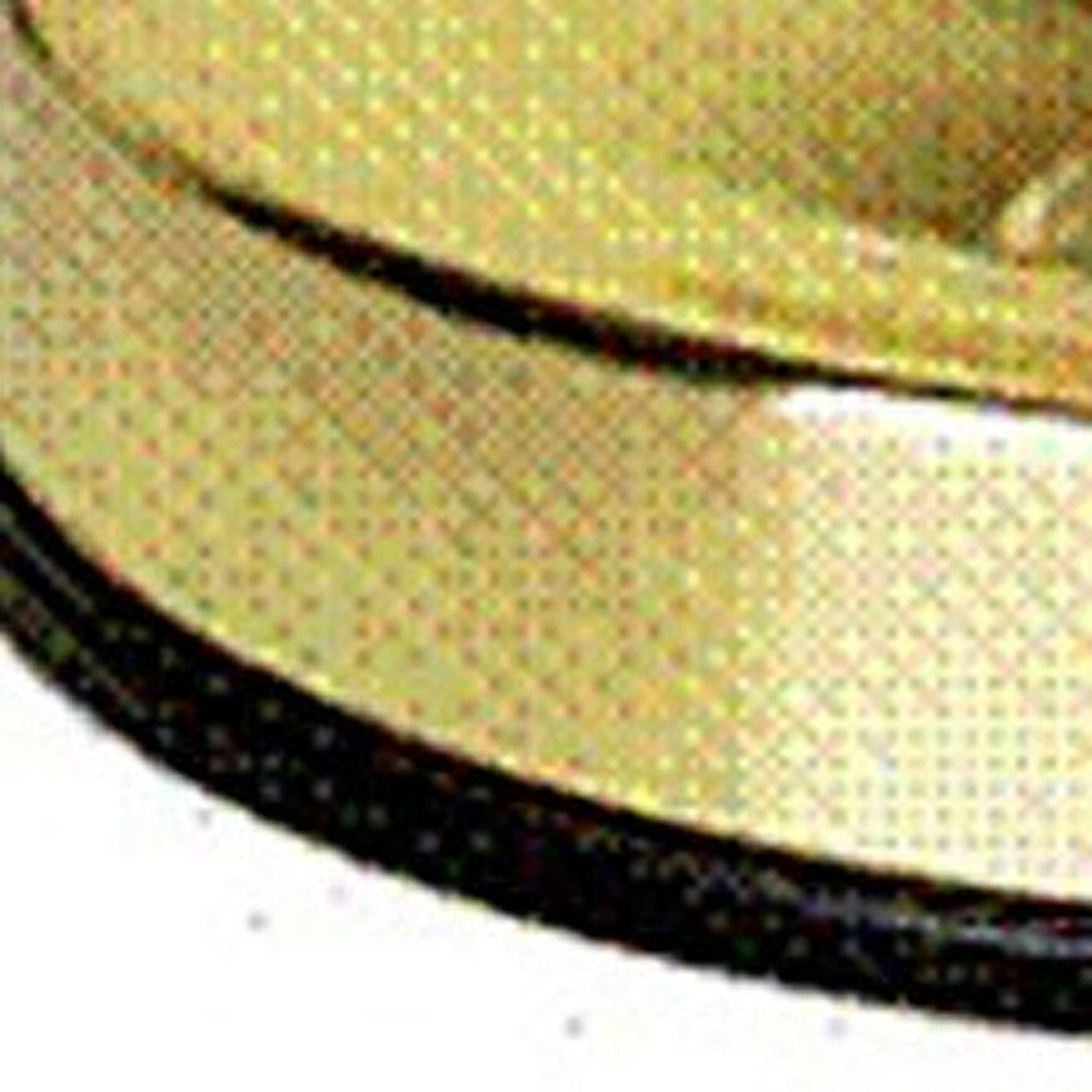HomeRoots 15" Ceramic Bedside Table Lamp in Gold Finish